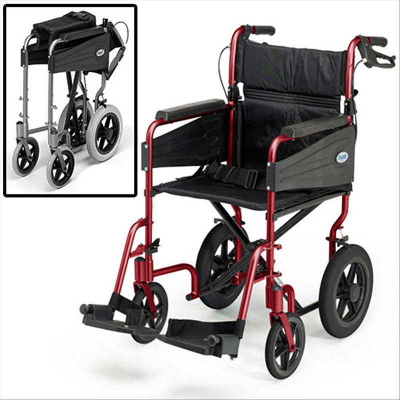 Fauteuil Roulant De Transfert Rouge Standard Fauteuil Roulant De Transfert Rouge Standard