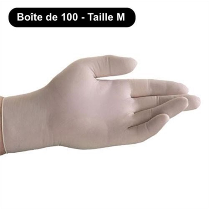 View Gants synthétiques jetables Taille M 100 unités information