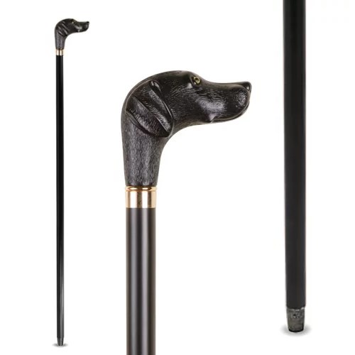 Canne De Collection Et Marche En Bambou - Pommeau Bois - 88 Cm - Bon état Vintage