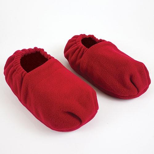 Acheter les chaussons bouillotte pour des pieds au chaud - Rouge