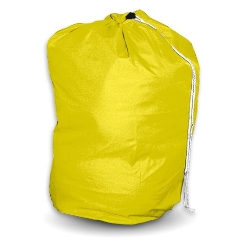 Utiliser un sac à linge sale avec cordon jaune