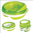 Assiette compartimentée avec couvercle OXO Tot - Vert