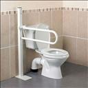 Barre d’appui pour toilettes Devon - Fixation sol – Courte