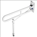 Barre d’appui pour toilettes rabattable avec pied