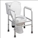 Cadre de toilette ajustable en aluminium