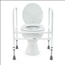 Cadre de toilette ajustable et économique