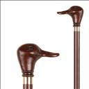 Canne de marche en bois - pommeau canard