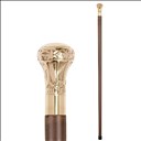 Canne décorative - pommeau couronne en laiton