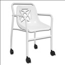 Chaise de douche économique avec roulettes