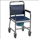 Chaise garde-robe roulante en chrome