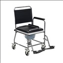 Chaise percée avec des roulettes