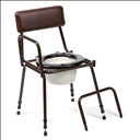 Chaise percée Dovedale réglable avec accoudoirs détachables