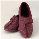 Chaussons velcro pour femme - rouge - 39