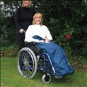 Couvre-jambes en polaire pour fauteuil roulant