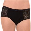 Culotte en dentelle - incontinence - Noir - S
