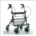 Déambulateur 4 roues avec siège et panier