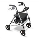 Déambulateur 4 roues compact et léger avec sac