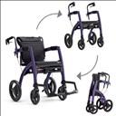 Rollz Motion - rollator et chaise roulante - Violet