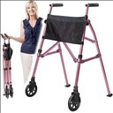 Déambulateur pliable Metro EZ Fold-N-Go - Rose