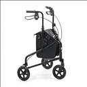 Déambulateur Rollator 3 roues en aluminium