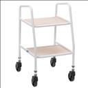 Desserte roulante beige