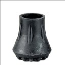 Embout noir en forme de cloche - 16 mm