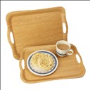 Plateau repas antidérapant finition chêne