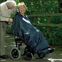 Poncho imperméable pour chaise roulante