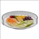 Rebord d'assiette transparent