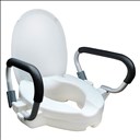 Rehausseur de toilettes avec accoudoirs