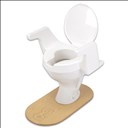 Rehausseur de toilettes avec accoudoirs moulé