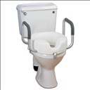 Rehausseur de toilettes avec des accoudoirs