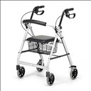 Rollator aluminium 4 roues Days - Argenté