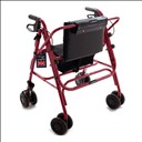 Rollator bariatrique pliable - Grand Glider Plus (Uniscan) - Bordeaux