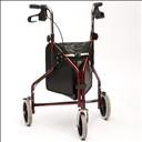 Rollator manœuvrable à 3 roues - Drive - Rouge