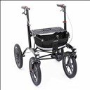 Rollator 4 roues Trionic Walker 14er - Noir - M/L