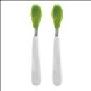 Set de cuillères en silicone – OXO Tot - Vert - Lot de 2