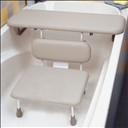 Combiné planche et siège de bain rembourré Ascot