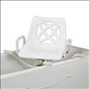 Siège de bain pivotant en aluminium - 66,5 cm