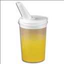 Verre avec couvercle bec verseur ajustable - alimentation